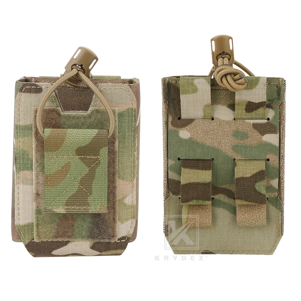 KRYDEX-bolsa táctica para Radio, funda para Walkie Talkie, paquete de transporte, riñonera deportiva de caza para BAOFENG MOTO, Walkie bidireccional - imagen 3