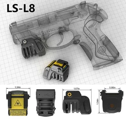 Mira láser de punto verde/rojo LS-L8, puntero láser recargable, mira de tiro para pistola compacta, accesorios de caza