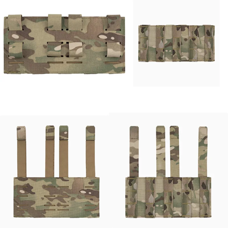 Sistema táctico MOLLE, placa adaptadora de correas verticales, placa de conversión de correas de camuflaje Jacquard
