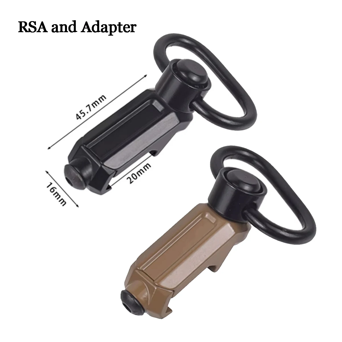 QD RSA GBB eslinga giratoria Mlok KeyMod AR15 AK soporte de alcance 20mm Pictinny Rail Sling montaje adaptador de fijación accesorios para Rifle - imagen 2