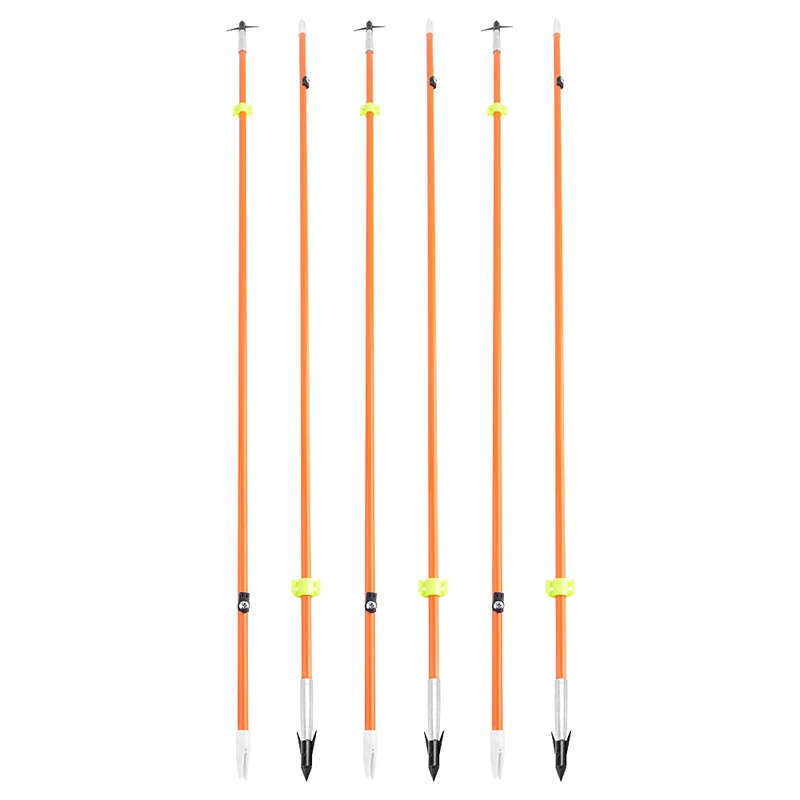 Arco de pesca con arco OD 7,8mm eje de flecha de fibra de vidrio sólido caza punta de flecha de púas para arco pesca al aire libre flecha de tiro con arco 6/12 Uds - imagen 5