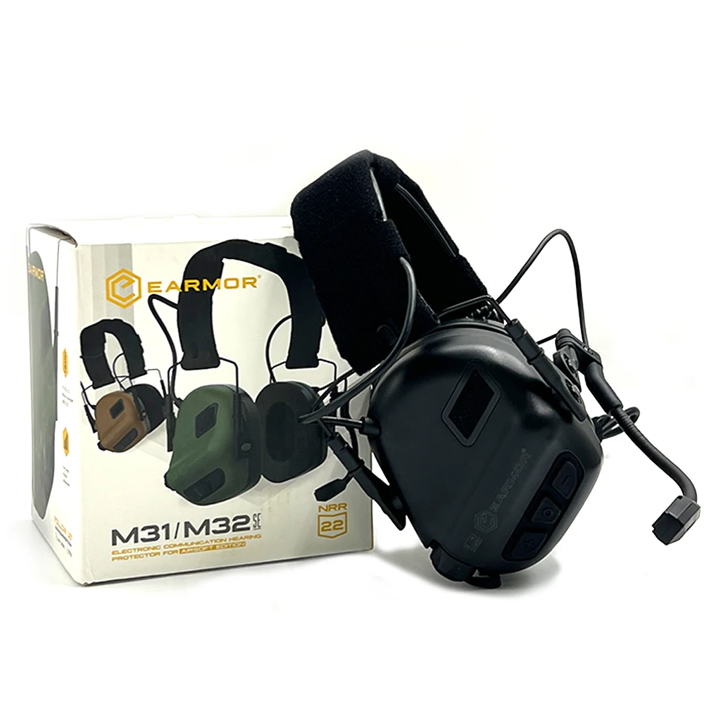 EARMOR M32 SE tiro deportes táctico cancelación de ruido 22dB protección auriculares caza orejeras tácticas con micrófono ﻿ - imagen 4