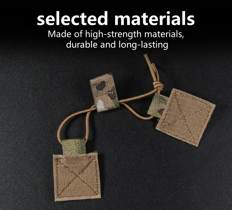 Hebilla fija inalámbrica D3CRM para colgar en el pecho al aire libre, gancho para Walkie Talkie fijo externo portátil, accesorios adhesivos de terciopelo de alambre - imagen 5