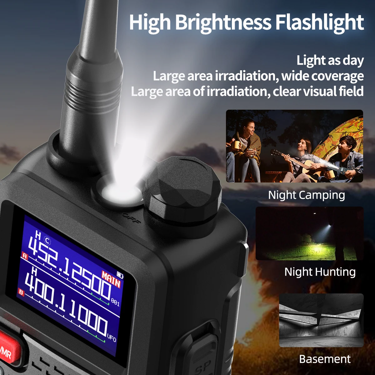 Baofeng UV-5RH Walkie Talkie de alta potencia de 10W frecuencia de copia inalámbrica con Cable de programación de aplicación de teléfono tipo C Radio bidireccional Ham - imagen 4