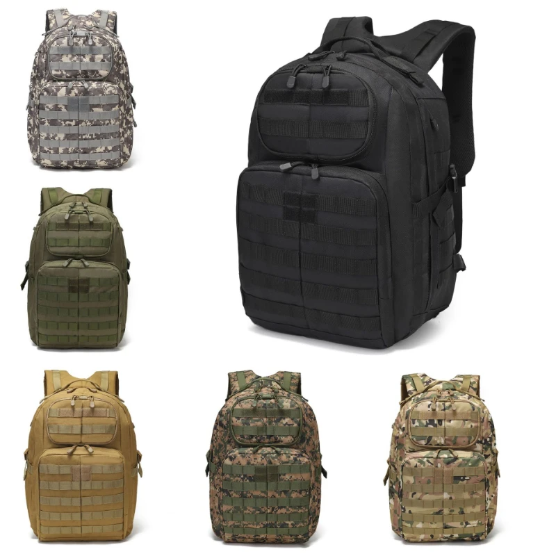 Mochila grande para acampar de 45L, bolsas de viaje Molle de asalto táctico para hombres, mochila de escalada, senderismo, Camping, bolsa al aire libre - imagen 2