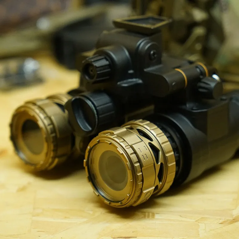 Dispositivo de visión nocturna NVG con control de apertura de flujo de luz ajustable, lente protectora versión metálica para PVS14/pvs31/GPNVG18 - imagen 5
