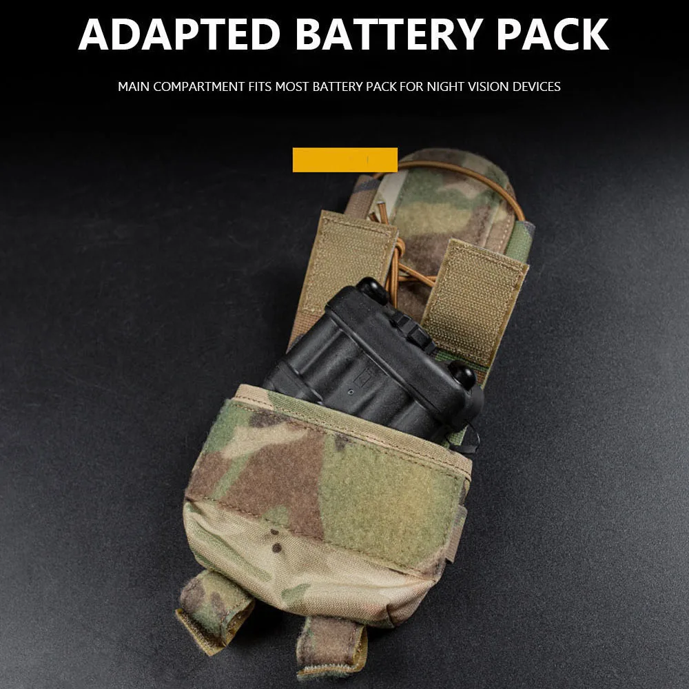 Bolsa de batería para casco táctico MK2, paquete de batería Airsoft, paquete de contrapeso para casco de caza Militar, accesorio colgante trasero - imagen 3
