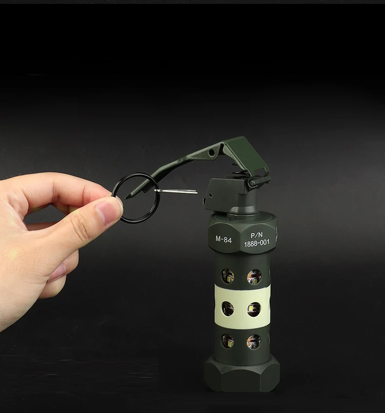 Réplica táctica de granada Flashbang: herramienta de entrenamiento simulado y luz de camping |   Lámpara de emergencia al aire libre de utilería de cosplay - imagen 2