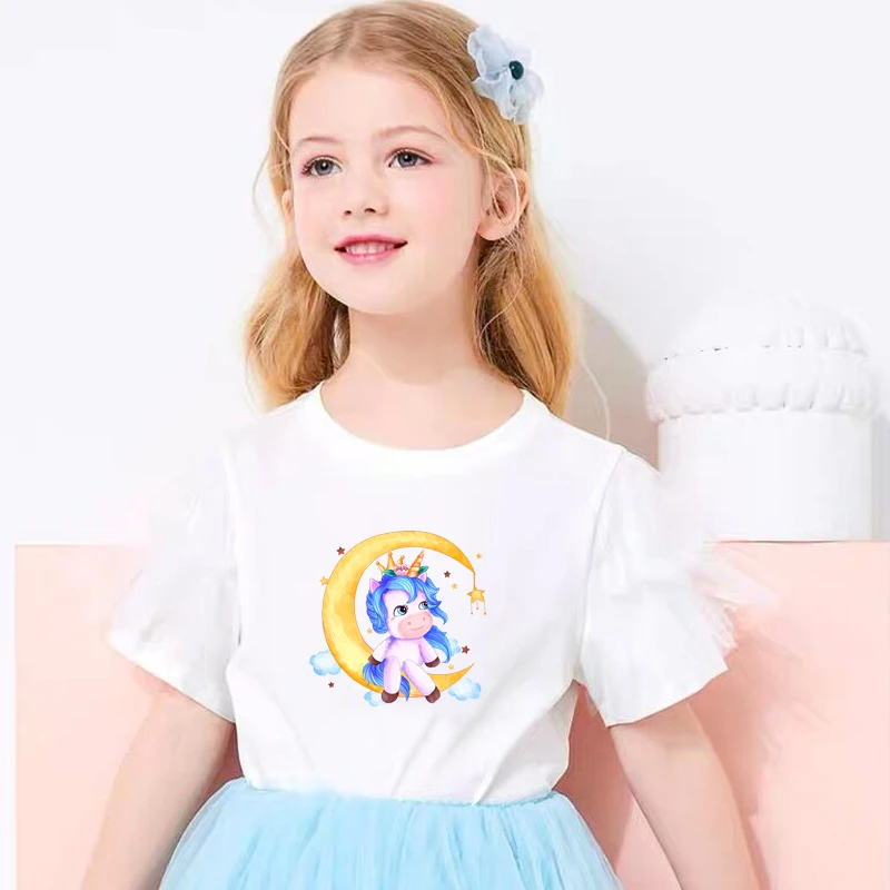 Apliques de unicornio arcoíris, parches de transferencia termoadhesiva para ropa, transferencia térmica de calor Animal para ropa de niños, pegatinas de dibujos animados - imagen 3