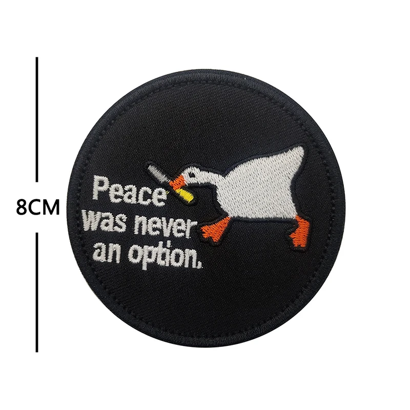 Parches bordados luminosos tácticos de PVC, pato amarillo, ganso, gancho de respaldo, capítulo moral, mochila para exteriores, insignias de goma - imagen 3