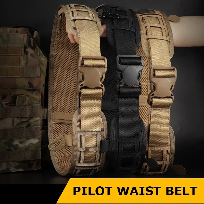 Cinturón táctico Molle, conjunto de cinturón de batalla, tiro de Paintball, juego de combate, cinturón, equipo para deportes al aire libre - imagen 4