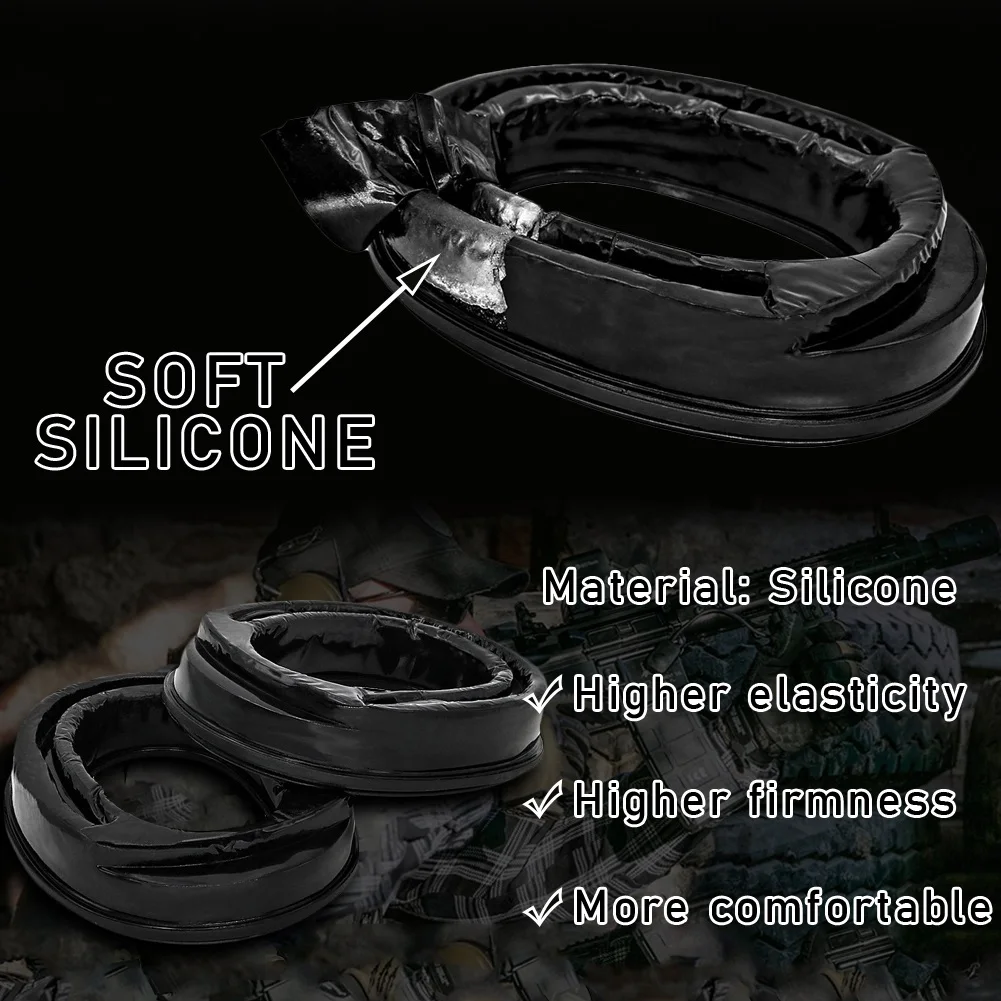 Casco rápido Airsoft con auriculares de comunicación HD, casco con micrófono, estroboscópico IR, multifunción, paquete de 7, para operaciones tácticas - imagen 5