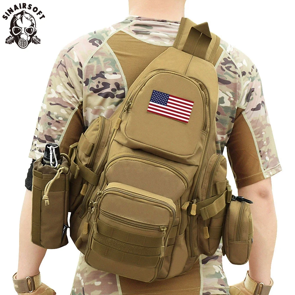 Mochila táctica MOLLE impermeable para portátil 14” y viaje