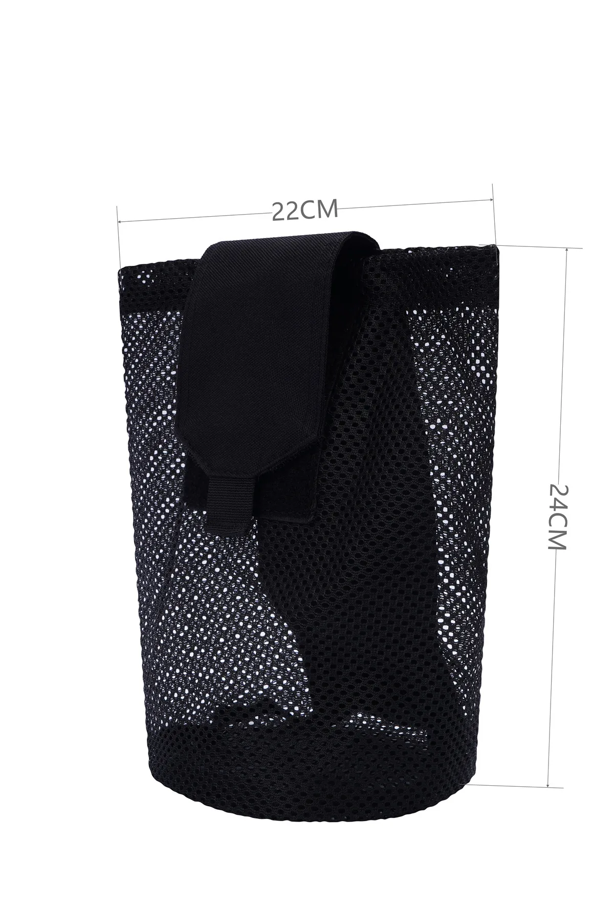 Bolsa de basura plegable enrollable para revistas, bolsa de red de almacenamiento de malla, reciclaje MOLLE al aire libre - imagen 4