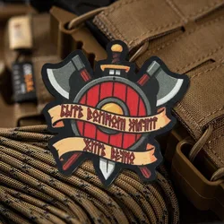 Parche táctico velcro – Escudo con hachas para mochila o brazalete
