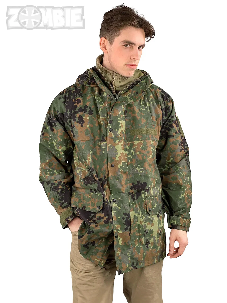 Chaqueta táctica camuflaje jungla rígida de montañismo - imagen 5