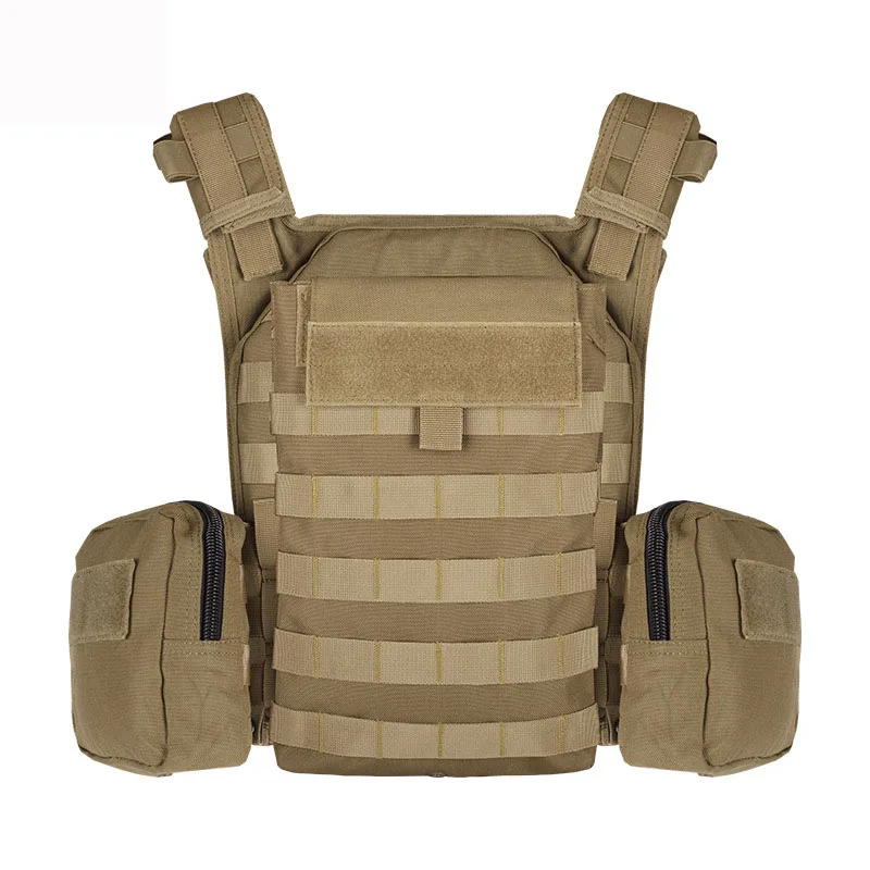 Conjunto completo de chaleco táctico, Protector de pecho, bolsa colgante, bolsa de accesorios MOLLE, ropa de entrenamiento cs - imagen 3