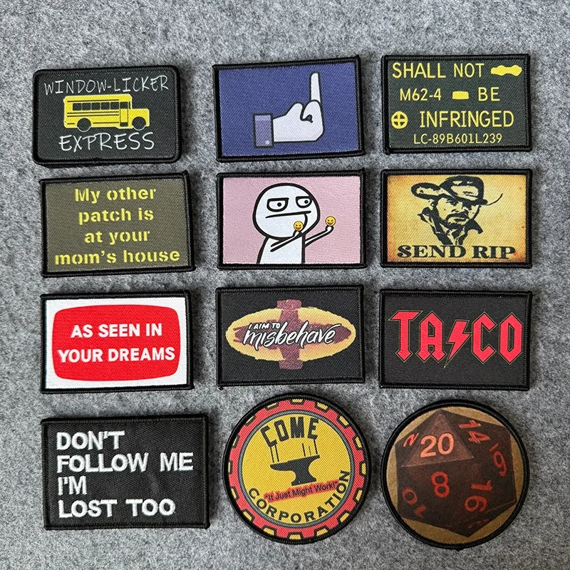 Parche táctico divertido "Don't Follow Me I'm Lost Too", insignia de moral, gancho y bucle, brazalete militar, mochila, ropa decorativa