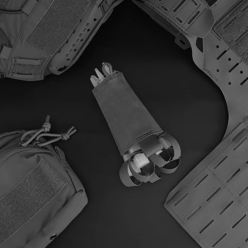 Bolsa de almacenamiento de nailon para barras luminosas, ligera con cuerda colgante para rescate nocturno, accesorios de caza Airsoft al aire libre - imagen 2