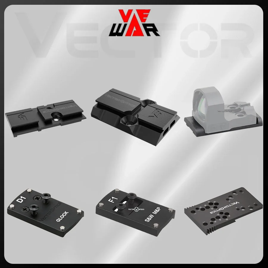Vector Optics Frenzy Red Dot Sights Adaptador universal Base de montaje de pistola Accesorios tácticos de caza