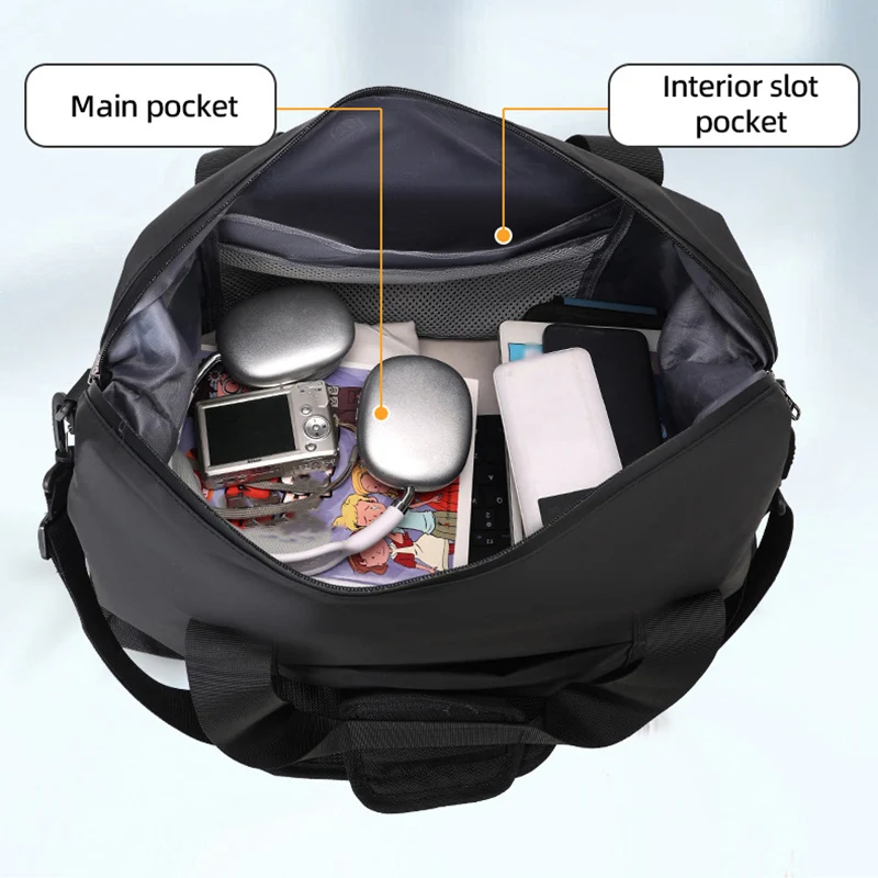 Bolsa de gimnasio de viaje, equipaje corto para acampar, bolsas de Fitness portátiles, bandolera de hombro, bolso de pecho, bolsos de lona, bolsa de fin de semana - imagen 5