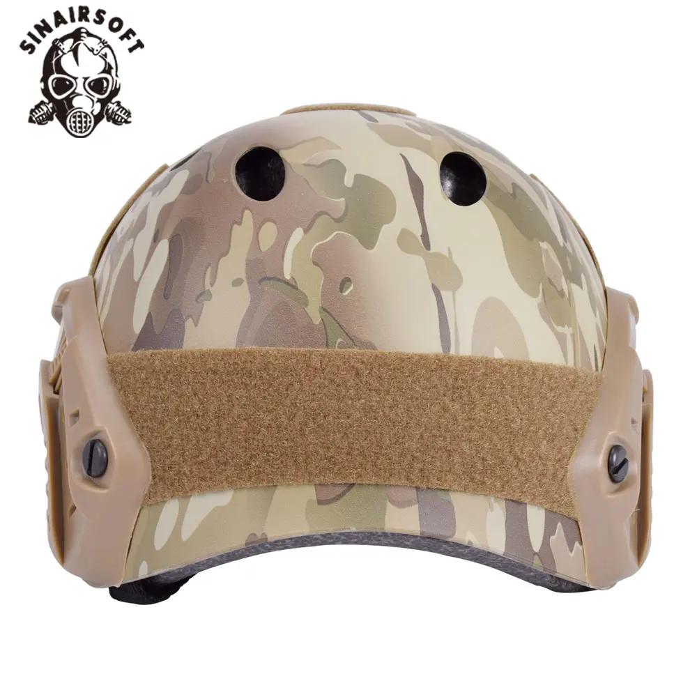 SINAIRSOFT-Casco táctico rápido con gafas Airsoft, protector deportivo ligero, caza, juego de guerra, combate - imagen 3