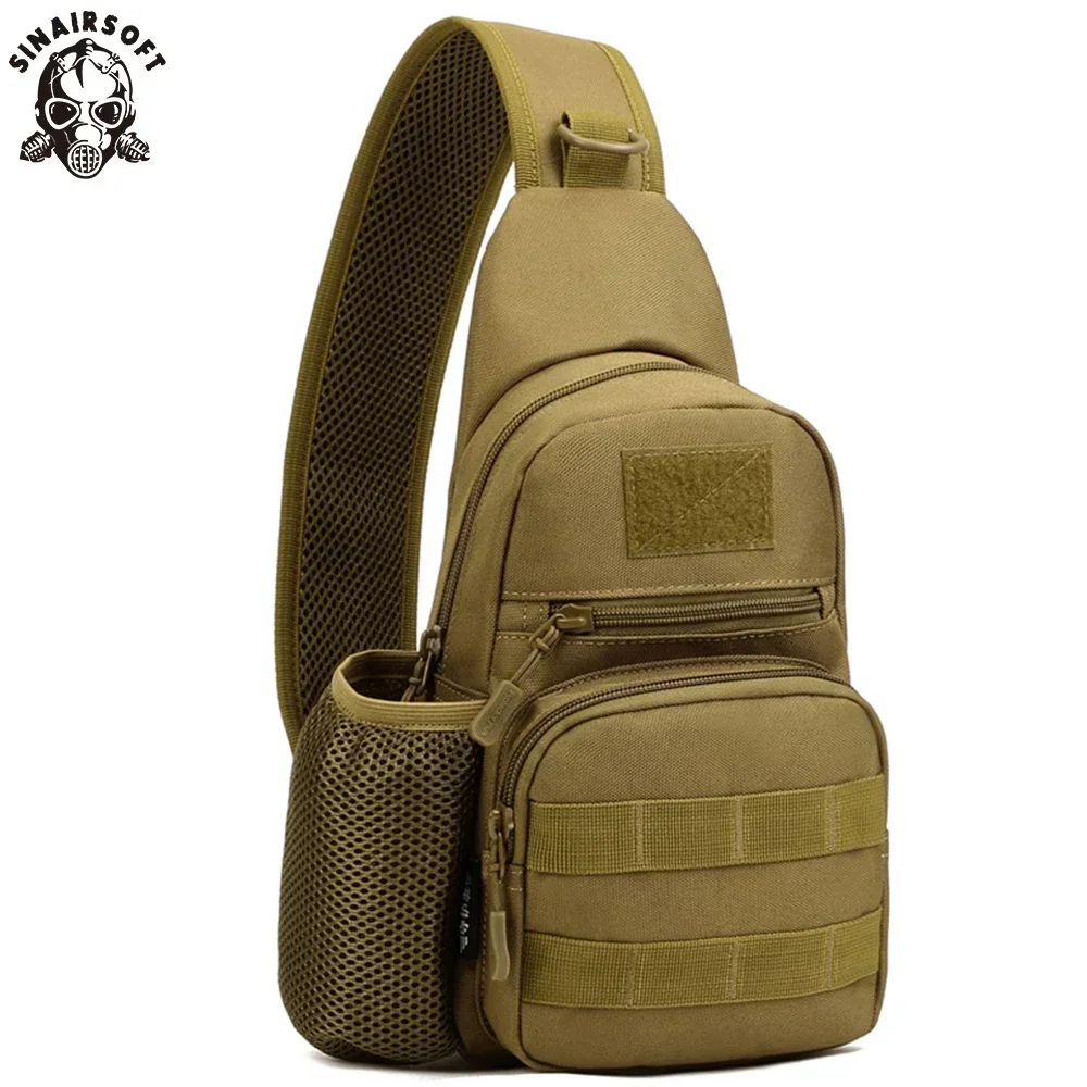 SINAIRSOFT bolso cruzado táctico, bolso de pecho para deportes al aire libre, bolso de hombro impermeable, pesca, Camping, senderismo, ciclismo, bolsas de viaje