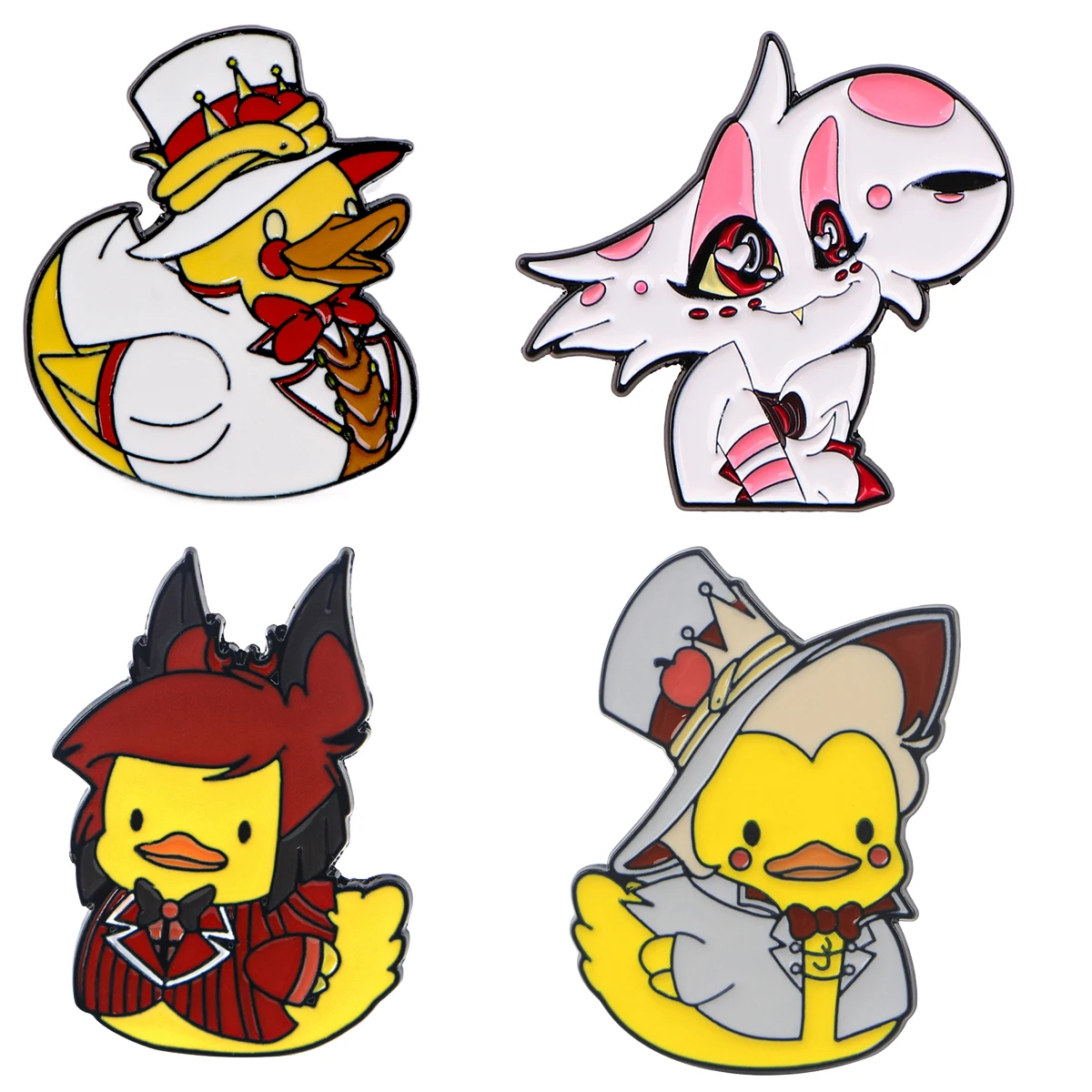 Insignias de pato divertidas para mujer, broches de esmalte de dibujos animados, alfileres de solapa para mochilas, joyería de moda, regalos de decoración de ropa