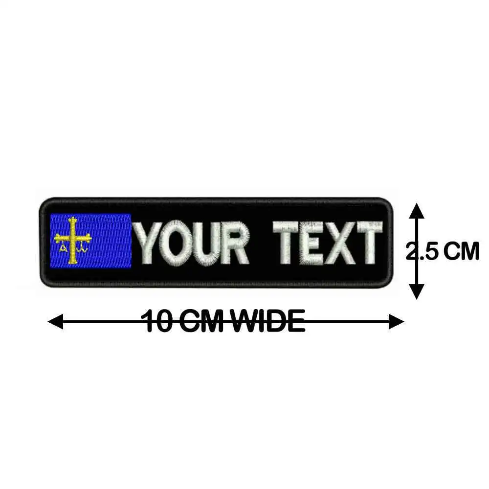 Parches de nombre personalizados de España, Parche de hierro, 10x2,5 cm, F12-2-5 - imagen 2