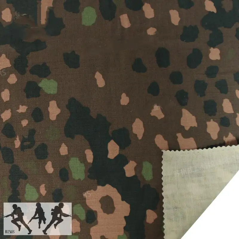 Tela táctica DOT44 de camuflaje alemán, tela a cuadros de algodón y nailon, transpirable y resistente a roturas, ropa táctica - imagen 3