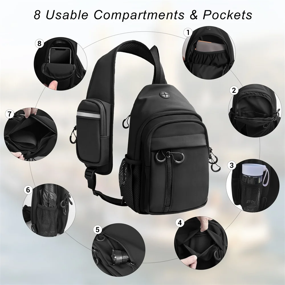 Bolsa de transporte oculta para pistola, funda para pistola, bandolera, bandolera, para hombre y mujer, con múltiples bolsillos, Universal, para hombro - imagen 2