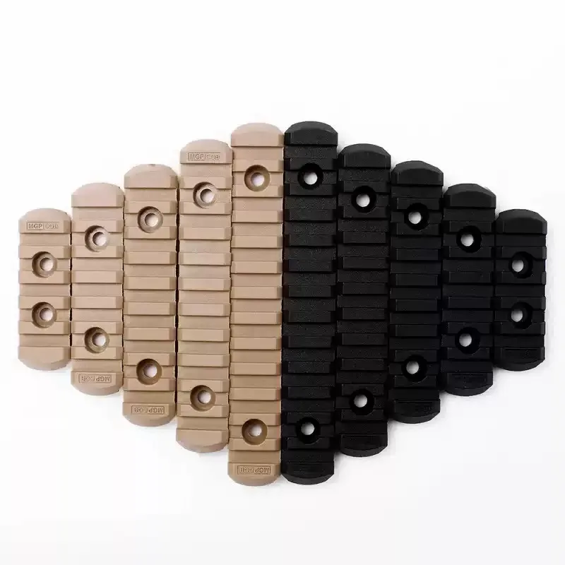 Elemento MOE/MLOK/Keymod 20 mm Picatinny Metal/Bandilla guía de nailon Nido de abeja Carril guía de metal/nylon en espiga - imagen 4