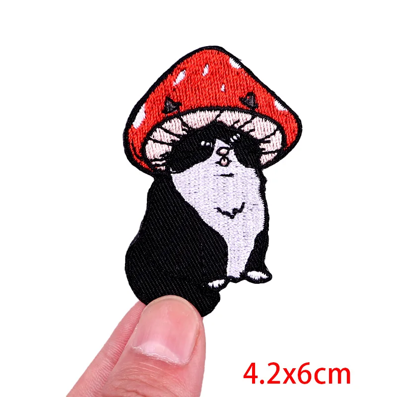 Parche de conejo y dinosaurio DIY, parches bordados de animales divertidos para chaquetas, apliques para coser, parche de dibujos animados, parches para planchar para ropa - imagen 5