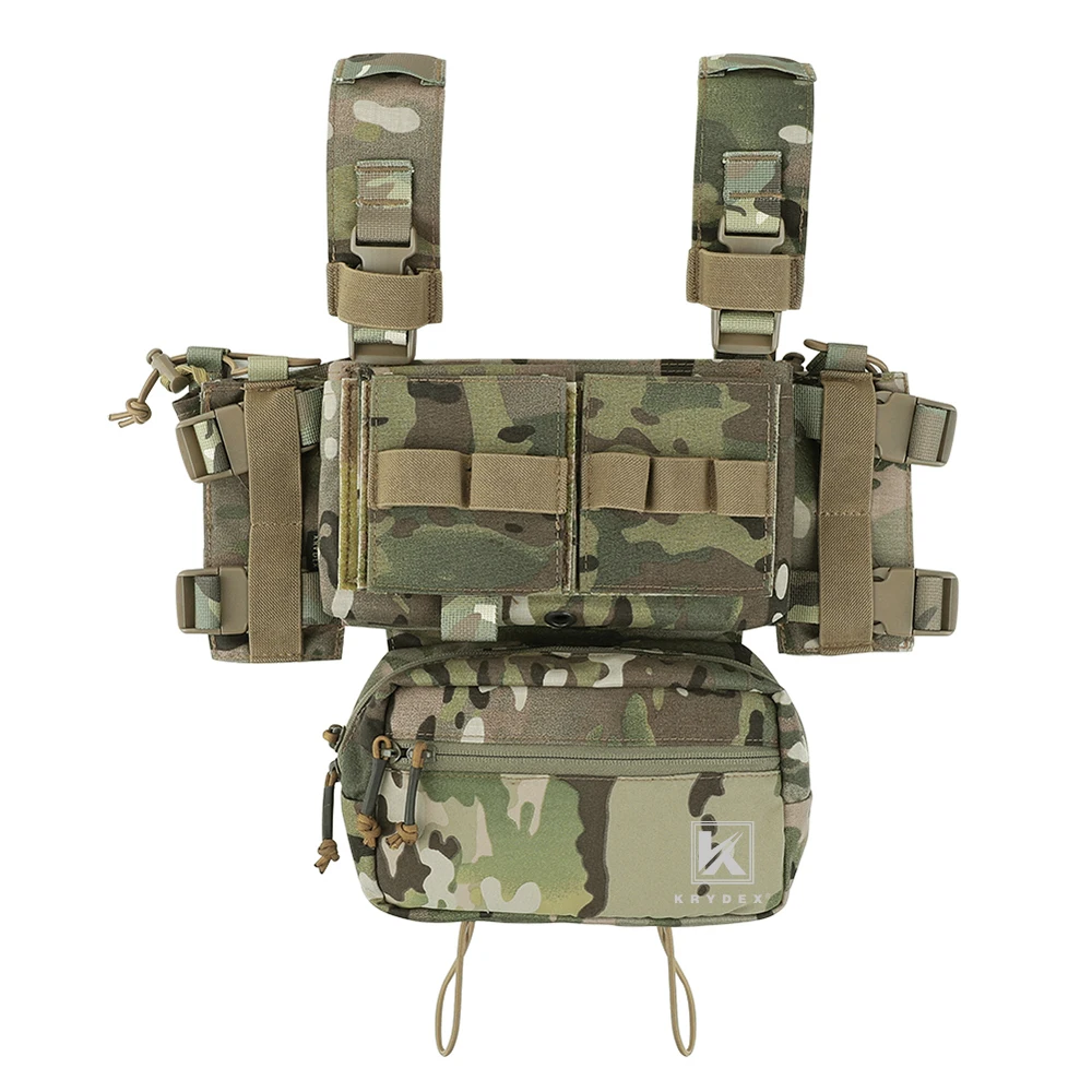 KRYDEX táctico MK3 MK4 aparejo de pecho Micro chasis de lucha chaleco Modular con 5,56 7,62 M4 AK bolsa de revista bolsa equipo de caza - imagen 5