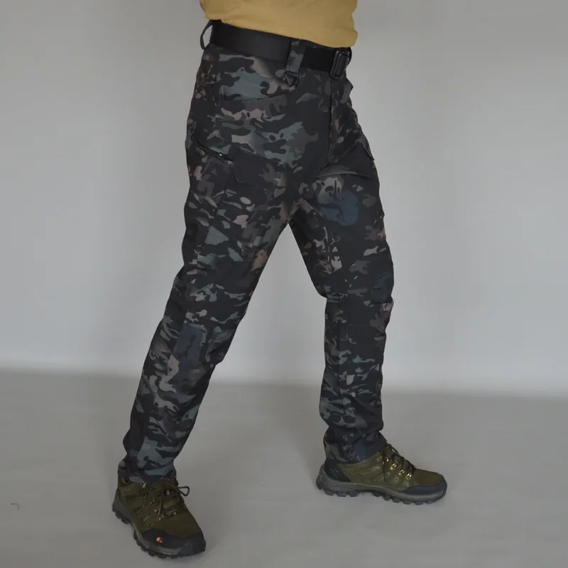 Pantalones tácticos de carga con cinturón para senderismo - imagen 5