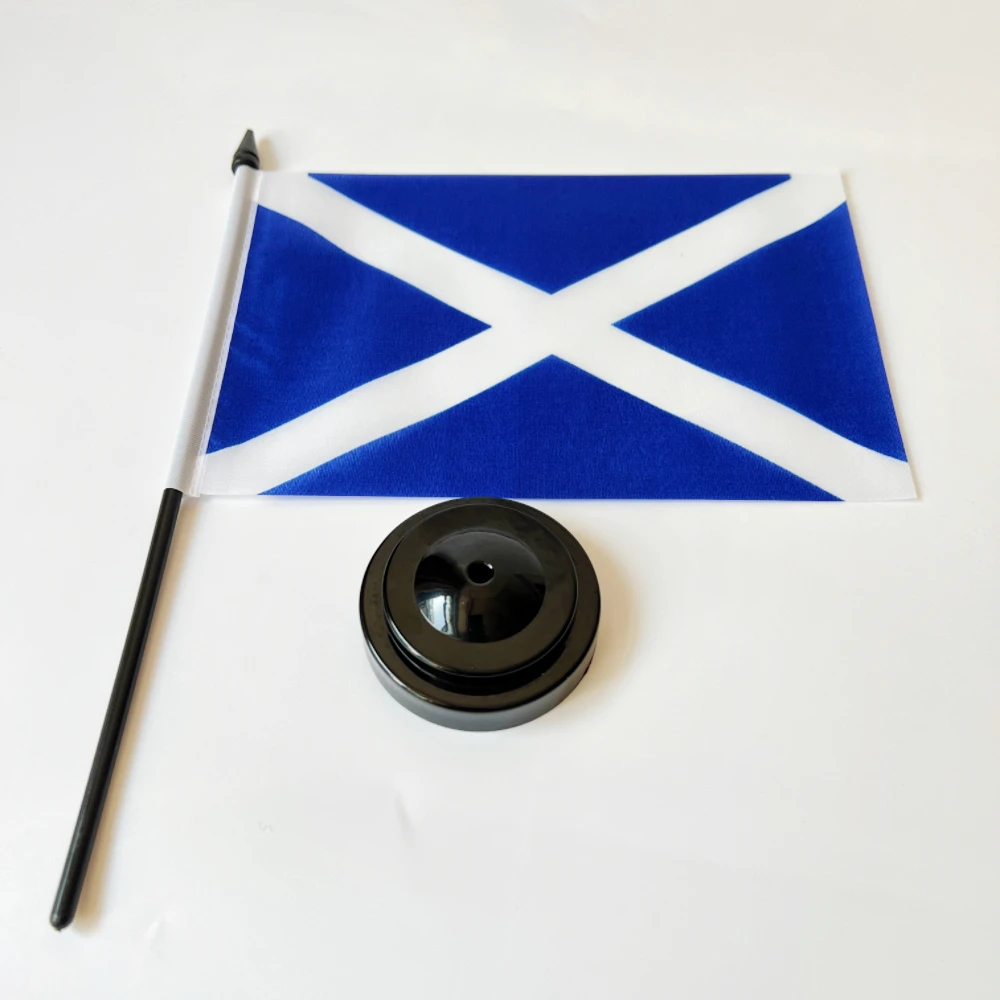 Bandera de escritorio de oficina de 14x21cm, bandera de Escocia de poliéster, bandera nacional de Escocia, pancarta de país, adornos de escritorio, banderas - imagen 5