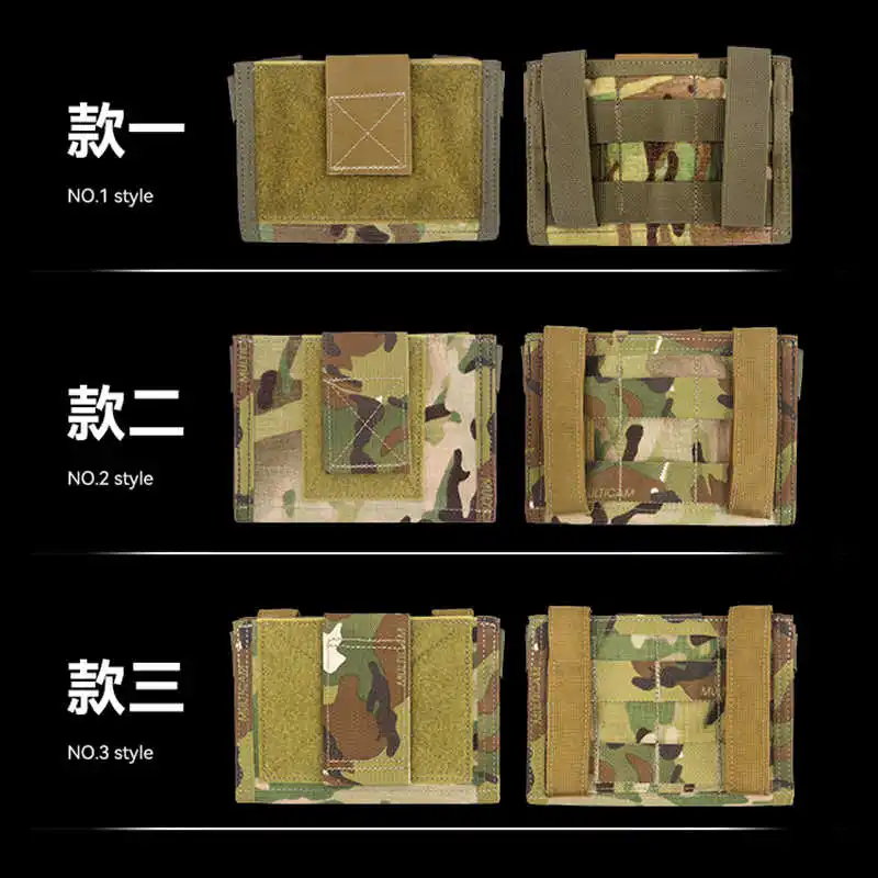 Paquete de mapa de combate táctico de tres estilos, nailon 1000D
