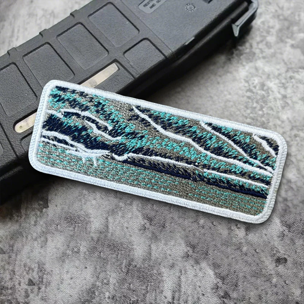 Parche táctico ondulado, parches bordados divertidos con gancho y bucle, insignia de moral, brazalete del ejército militar, pegatinas para mochila - imagen 3