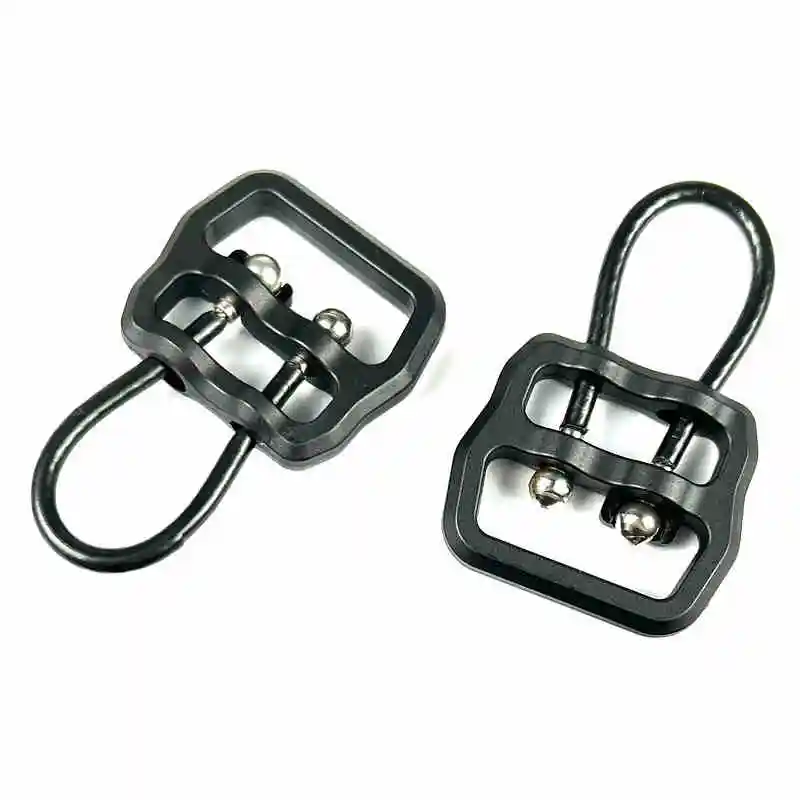 Cable táctico de acero en forma de U, hebilla de correa multiusos de un solo y doble punto, correa de cámara, hebilla de repuesto de liberación rápida - imagen 3