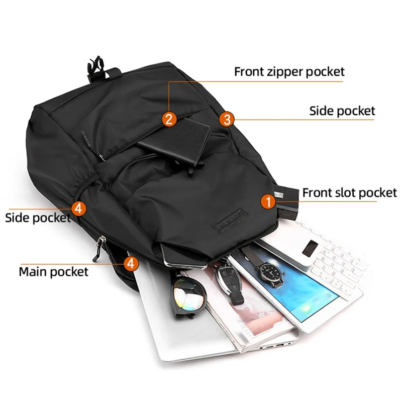 Mochila de escalada, bolsa de viaje para acampar al aire libre, senderismo, mochila deportiva, bolsas ligeras para ordenador portátil, mochila escolar grande de almacenamiento para fin de semana - imagen 4