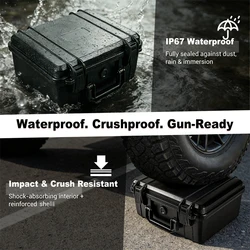Estuche rígido impermeable para pistola resistente a golpes