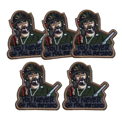 Parche táctico velcro Never Go Full Humor para uniforme