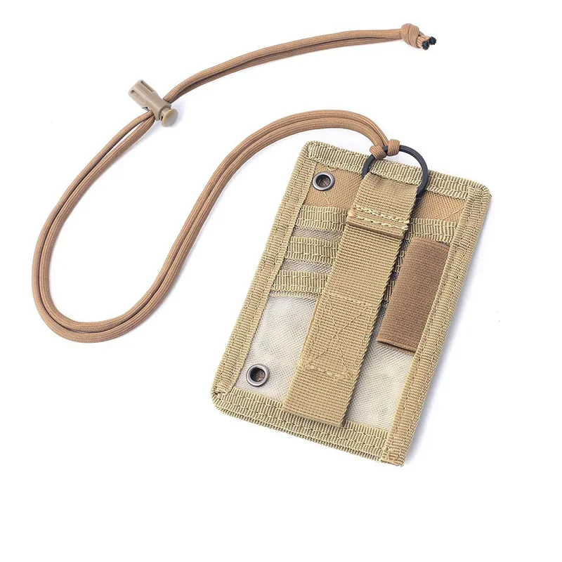 Portatarjetas de identificación de caza ajustable, bolsa táctica, carpeta de archivos, bolsa colgante en el pecho, tarjeta de identificación, organizador de tarjetas de crédito - imagen 3