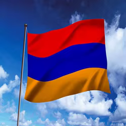 5 unids/lote bandera nacional de Armenia 90x150cm bandera de Armenia bandera nacional de la República de Armenia al por mayor
