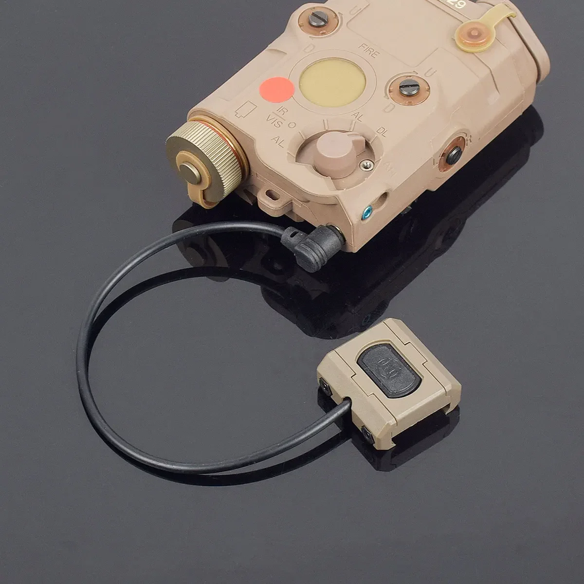 Modbutton de interruptor de presión doble remoto táctico para arma Surefire M300 M600, luz Airsoft DBAL PEQ15 compatible con riel Picatinny m-lok - imagen 4