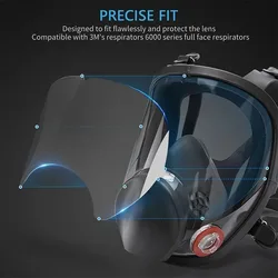 Visera completa para respirador 3M 6800 - protector de pantalla