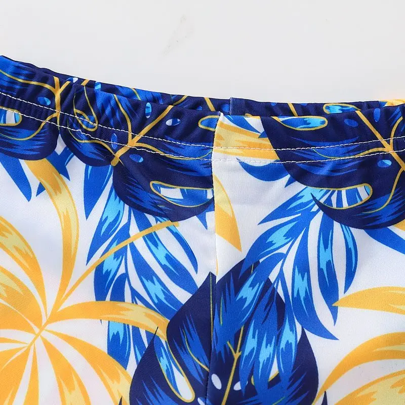 Lindo Hawaii verano camisetas de manga corta pantalones cortos conjunto de baño para niños 2 uds camisetas casuales sueltas pantalones cortos trajes de baño para niños - imagen 5