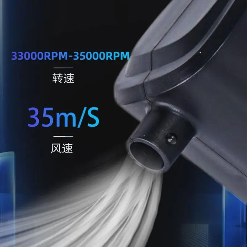 Plumero aire eléctrico ABS mano, cable 3 metros velocidad rápida 550W para teclados PC, piezas automotrices, y - imagen 4