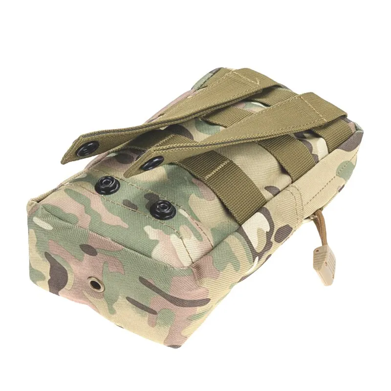 Bolsa de cintura táctica Molle al aire libre 600D camuflaje caqui militar de almacenamiento Fanny Pack para la caza mochila chaleco táctico adjunto - imagen 2