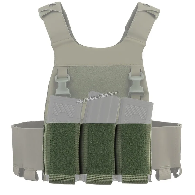 Gancho Loop 556 Triple bolsa para revistas M4 bolsillo magnético elástico para FCPC FCSK portador de placa aparejo de pecho caza Airsoft equipo MOLLE - imagen 2